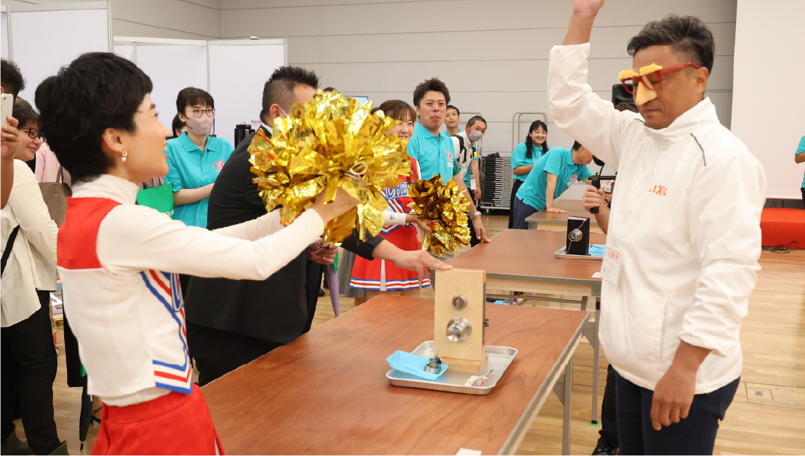 前回展示会の実演イベントの様子